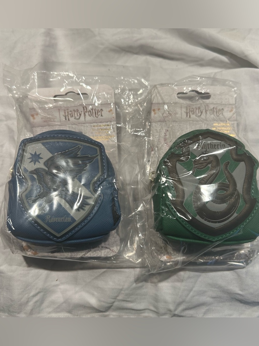 Harry Potter Ravenclaw & Slytherin Loungefly Dog Treat bags